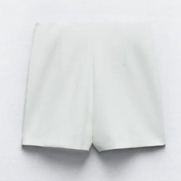 Zara SLIT HEM SKORT in Ecru Size M 1478/236/712 - Picture 3 of 4